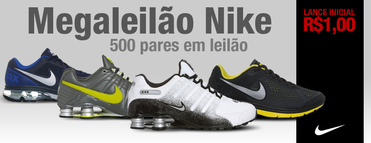 Tênis Nike a partir de R$ 1,00